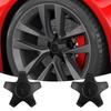 4 gab. Model X 20 collu oriģinālajām automašīnas riteņu disku vidējām uzlikām ar emblēmu, disku rumbas putekļu necaurlaidīgs pārsegs, emblēmas dekoratīvie piederumi