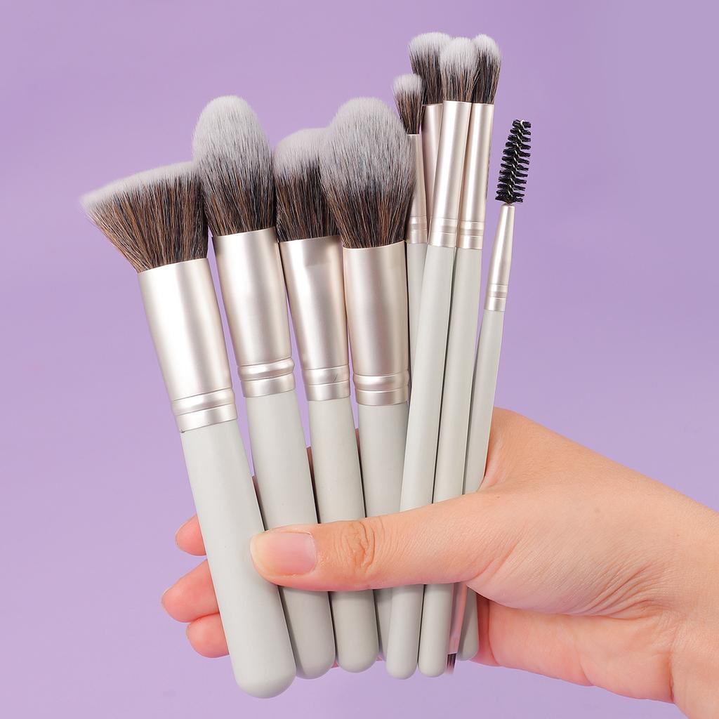 New Product 10 Makeup Brush Set, Loose Powder Brush, Flame Brush, Grooming Brush, Flat Head Foundation Brush, Eye Brush, Makeup Tool Now