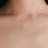 (SILVER 925) Twin Ball Mini Silver Necklace JN061