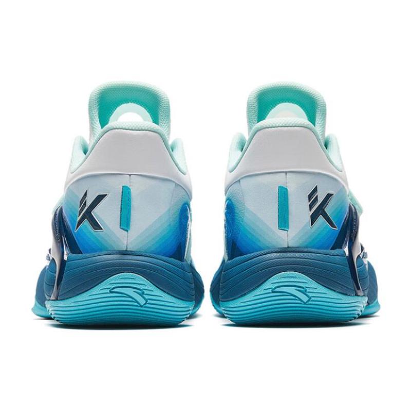 Anta KT SPLASH V Breathable Moisture Wicking High top Basketball Shoes Men's Blue White Sneakers 112341108-2