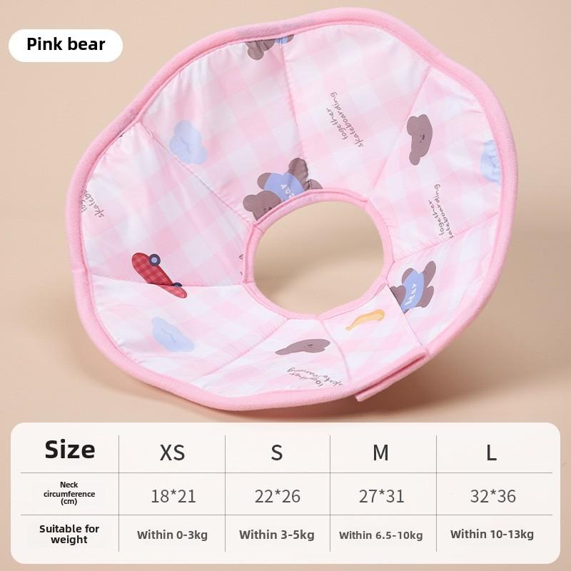 Pet Cone Collar for Cats and Dogs, Protective E-Collar for Grooming, Bathing, Injury Recovery