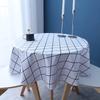 Small Round Table Tablecloth Waterproof, Oil-Proof And Scalding-Proof Pvc Household Dining Table Cloth Coffee Table Round Tablecloth