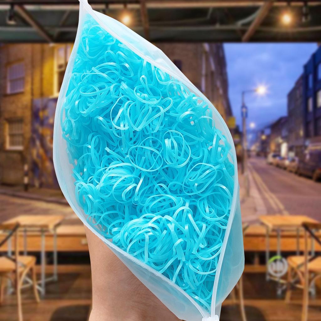 4000 Stück Einweg-Elastik-Haargummis Niedliche Mädchen Haargummi für Pferdeschwanzhalter Haarflechtwerkzeuge Zubehör Kopfschmuck