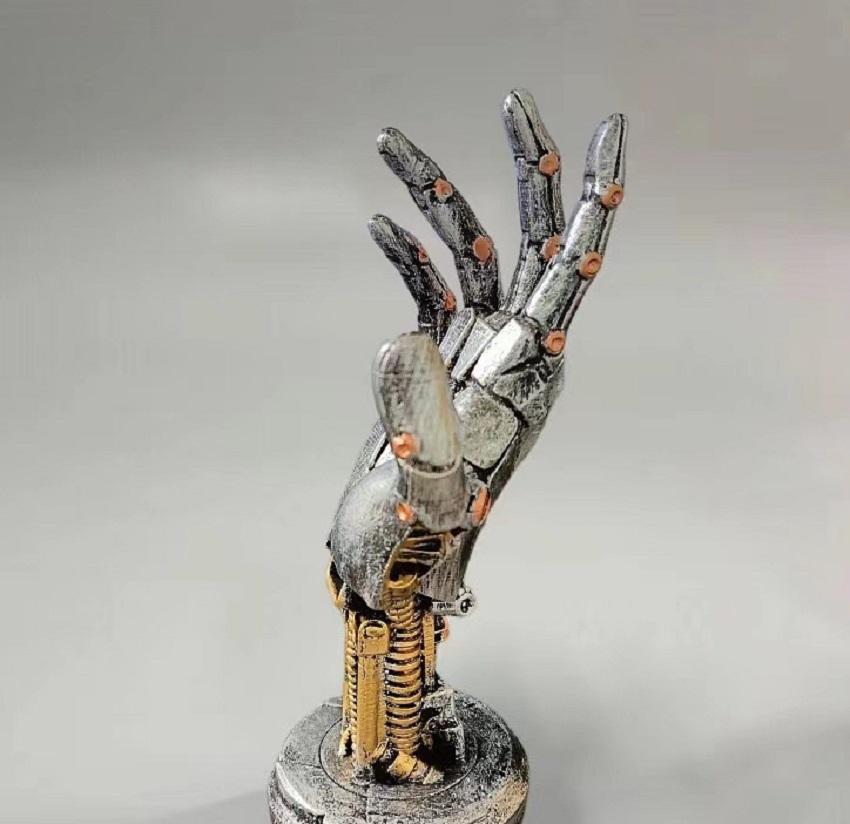 Gotyckie Statuetki Ręki Wiedźmy lub Akcesoria Kreatywny Stojak z Żywicy Cyberpunkowy Mechaniczny Wieszak na Klucze Wieszaki na Torby Ścienna Dekoracja Domu