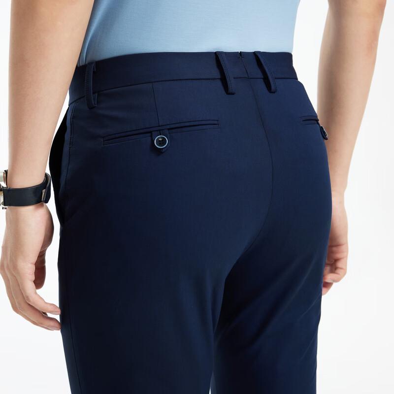 Joeone Men's Four-Way Stretch Straight-Leg Casual Pants