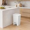 Narrow Trash Can Pedal Can, with Dual-mode Lid, Easy Access Garbage Modern Bathroom Waste Odor-proof Slim Solid Color Basket, for And Kitchen Bin