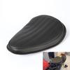 Motorcycle Roll Leather Vertical Grain Pattern Solo Seat With Bracket For Universal Motorcycle