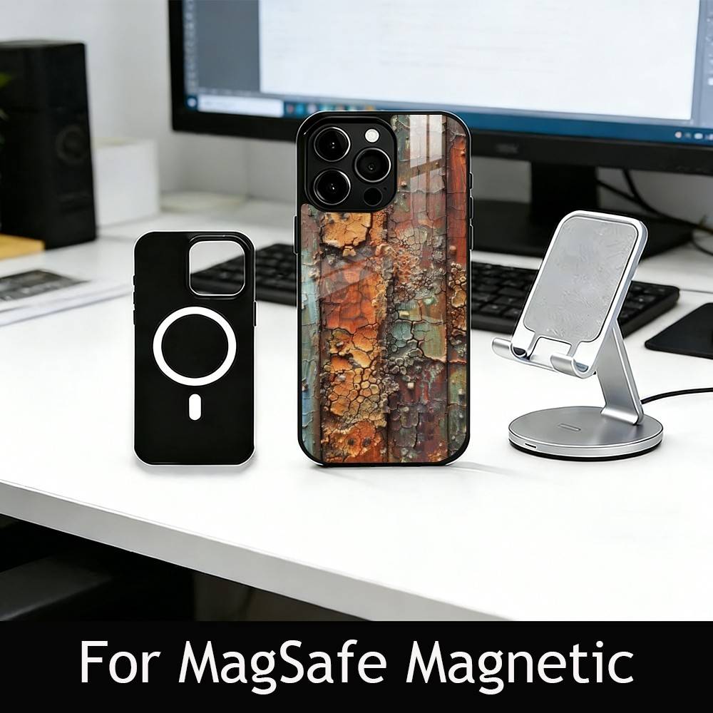 R-Retro I-Industrial R-Rusty Phone Case For iPhone17,16,15,14,13,12,11 Plus,Pro Magnetic with Magsafe Wireless Charging iPhone17Pro