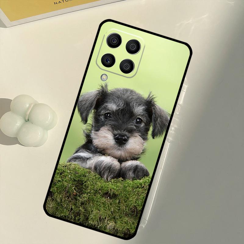 Schnauzer Puppy Dog For Samsung Galaxy M33 M13 M14 M12 M32 M52 M31 M55 M15 M11 M21 M35 M53 M34 M54 M06 M16 Case