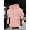 Autumn and Winter Men's Retro Style Fashion Designer Street Wear Printed Dark Gothic Hooded Sweatshirt, Suitable for Daily Street Fashion