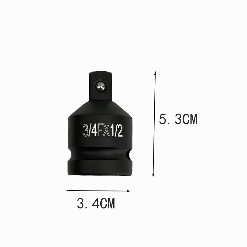 Pneumatic Conversion Joint Set: 6-Piece Heavy-Duty Socket Adapter for Air Guns (1/2 to 3/4 to 1/4 Square Head)