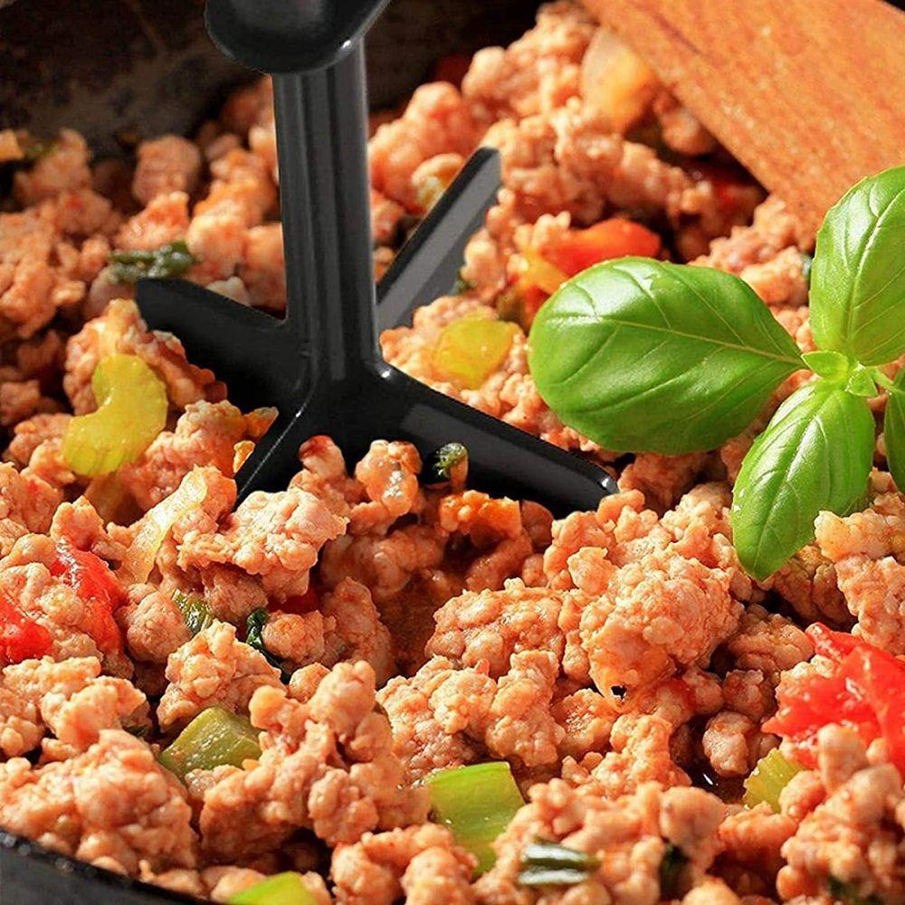 Handheld Kitchen For Hamburger Meat Ground Beef Turkey Home Food Tool Cookware Meat Chopper Masher