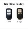 AAFV1 Silver TPU Car Remote Key Case Cover Holder Shell Fob For Honda Civic CR-V HR-V VEZEL JAZZ Accord Jade Crider Odyssey 2015-2018