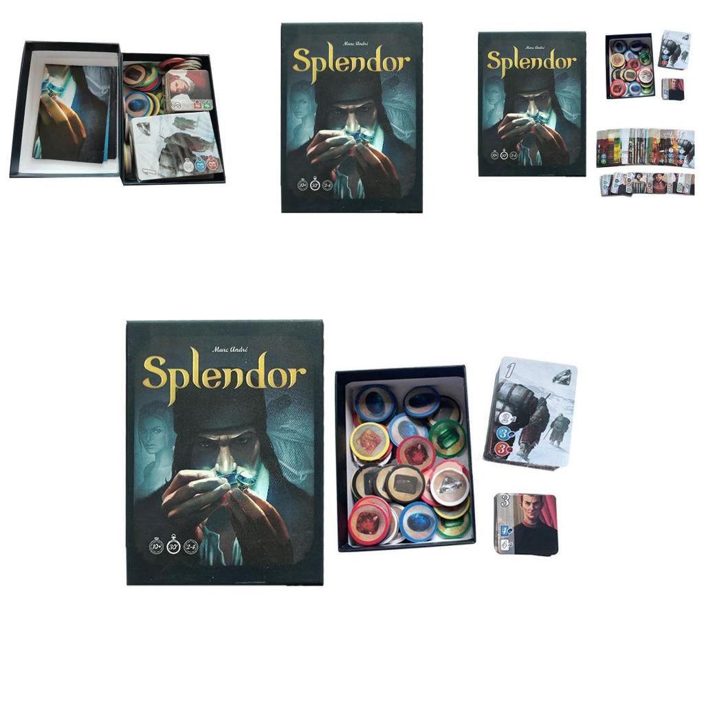 Splendor Board Game Full English Mini Version Elegant Party Family Playing Cards