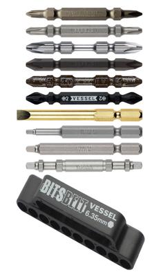VESSEL Bit Assortment Set Bits Bit (10 + Belt) ASST10P-01