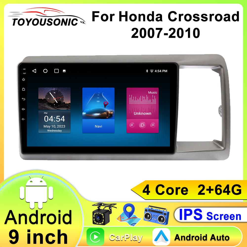 Toyousonic Car Video Player for Honda Crossroad 2007-2010 GPS Navigation Built-in Dsp Carplay Autoradio Android Head Unit