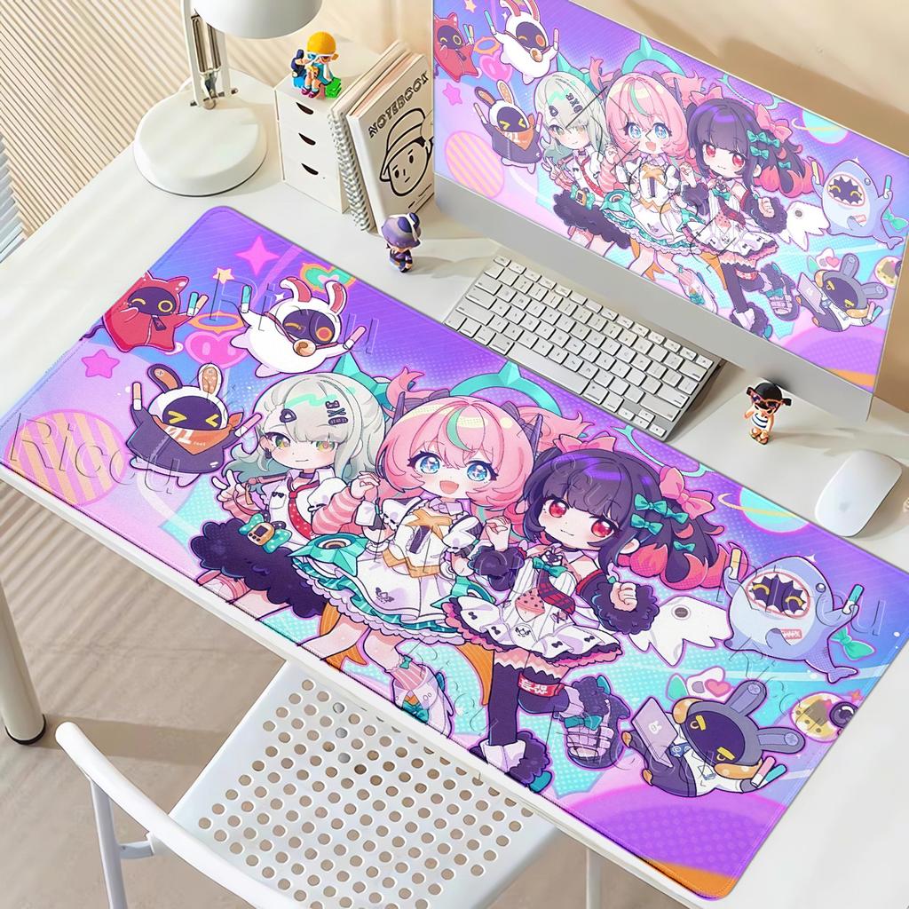 Kawaii Large Extended Delusional Angel Pattern Anime Girl Zenless Zone Zero Mouse Pad Non-slip Carpet Game Keyboard Lockedge Mat