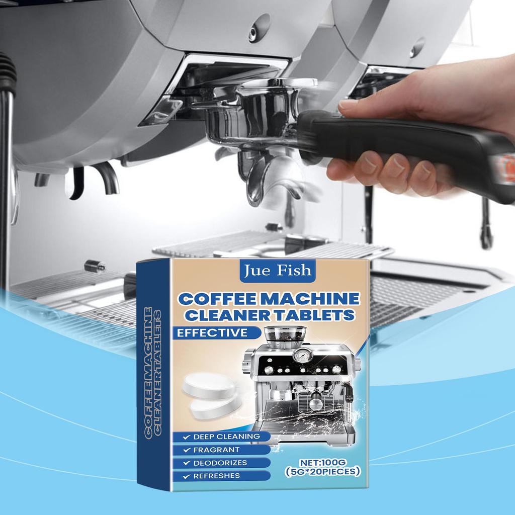 Coffee Machine Cleaning Tablets - Effervescent Descaler for Removing Stains & Dirt - Appliance Maintenance & Renewal