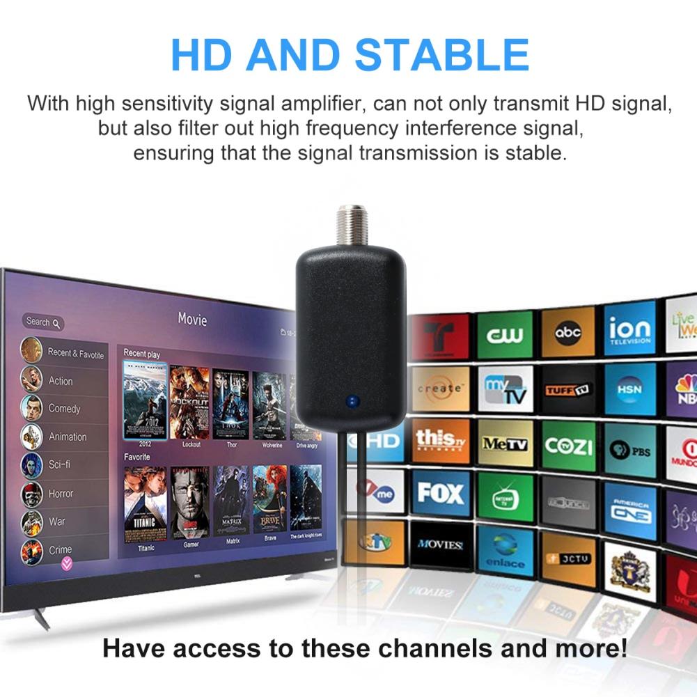 Antena de TV Digital HD Skywire 4K de alcance de 960 milhas Antena Digital HDTV interna 1080P