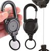 Automatic Retractable Wire Rope Luya Anti-theft Tactical Keychain Telescopic Belt Keyring Outdoor Carabiner Hook Backpack Buckle