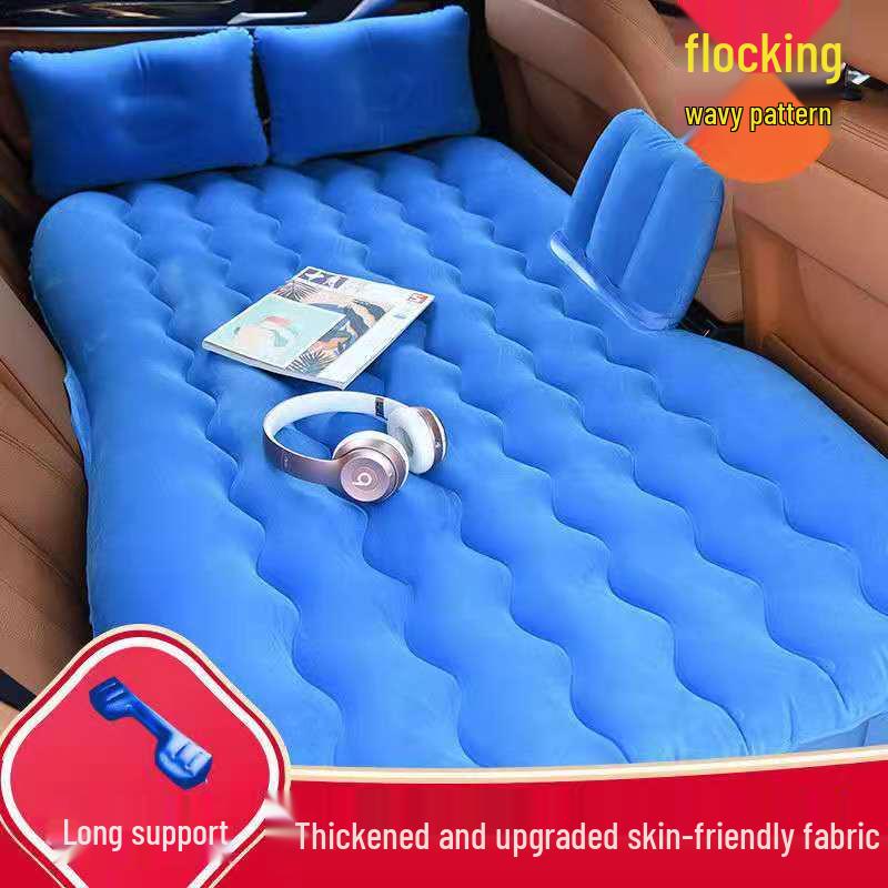Inflatable Car Mattress for SUV and Sedan - Folding Travel Bed for Sleep and Self-Driving Tours