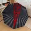 1 szt. Parasol Wysokiej Jakości z Motywem Maze Rammstein, Parasol z Automatycznym Otwieraniem i Zamykaniem, Parasol Wielofunkcyjny G0811009