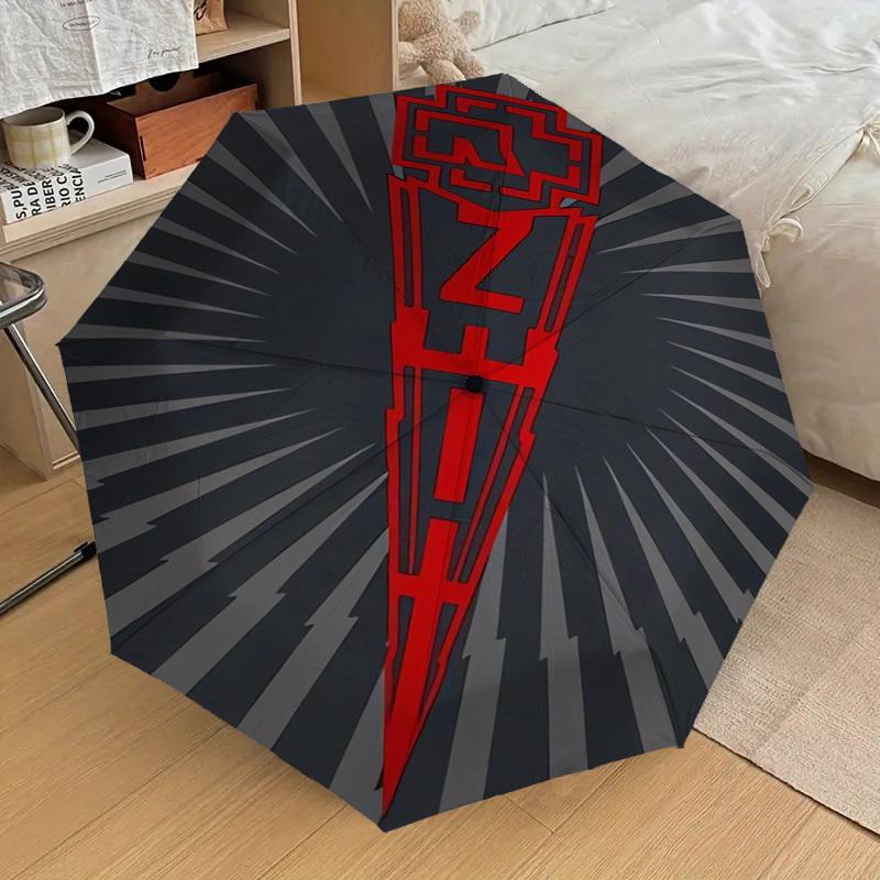 1 szt. Parasol Wysokiej Jakości z Motywem Maze Rammstein, Parasol z Automatycznym Otwieraniem i Zamykaniem, Parasol Wielofunkcyjny G0811009