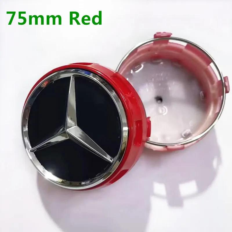 

New 2025 Hot 4pcs 75mm Wheel Center Rims Covers Emblem Tall Raised Hub Caps For Mercedes Benz AMG C63 A45 CLA45 GLA45 Accessorie