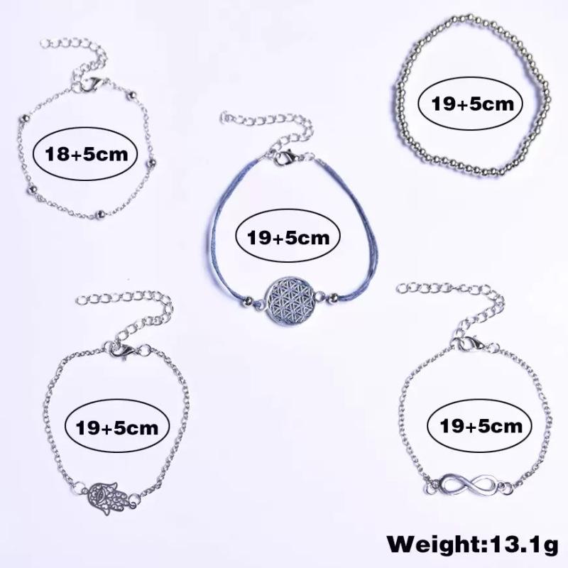 Retro Women's Multi-layer Alloy Palm Bracelet - Stackable Hand Jewelry and Fashion Accessories