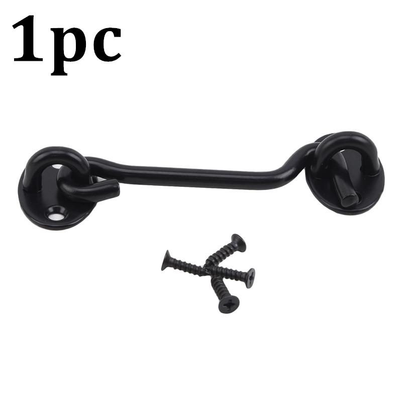 Solid Vintage Door And Window Hook Black Stainless Steel Cabinet Door And Window Buckle Household Simple Door And Window Hook