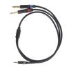 3.5mm 1Celsius8 Inch Male To Dual 6.35mm 1Celsius4 Inch TS Male Cable Stereo 1Celsius4 To 1Celsius8 Cable for Amplifier Mixer
