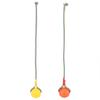 Pets Dog Ball  Yellow Red EVA material 6cm Bite Resistant Dog Ball  Portable for Dog Dog  Interactive Pet