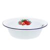 Kitchen Tableware Retro Enamel Deep Basin Bowl Durable Mixing Container Large Capacity Kitchen Utensil Serving Soup Bowl