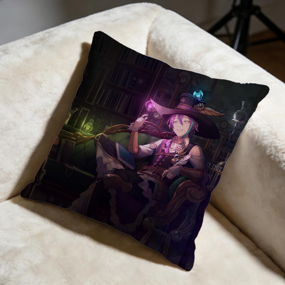 Trendy KKamishiro Ruiing Cushion Cover Soft Decorative Pillow Case Suitable for Bedroom Sofa Car Travel Use