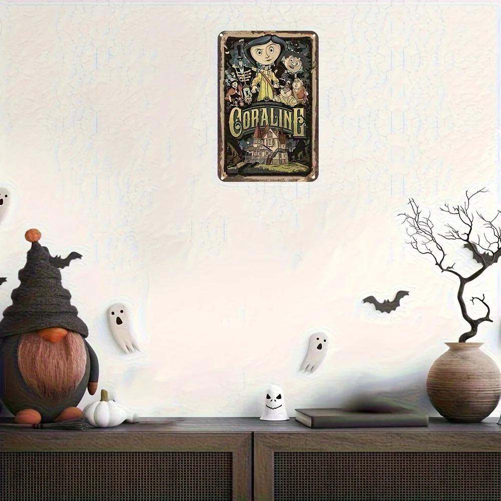 Анимационный фильм «Кэролайн» Винтажный металлический знак — фото 5