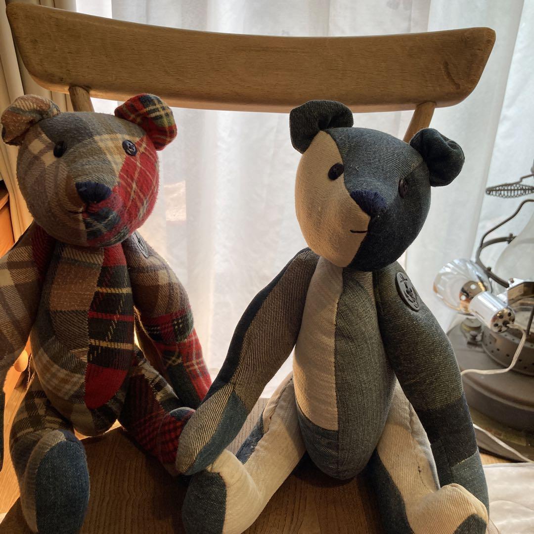 

[USED] Blue-blue teddy bear pair