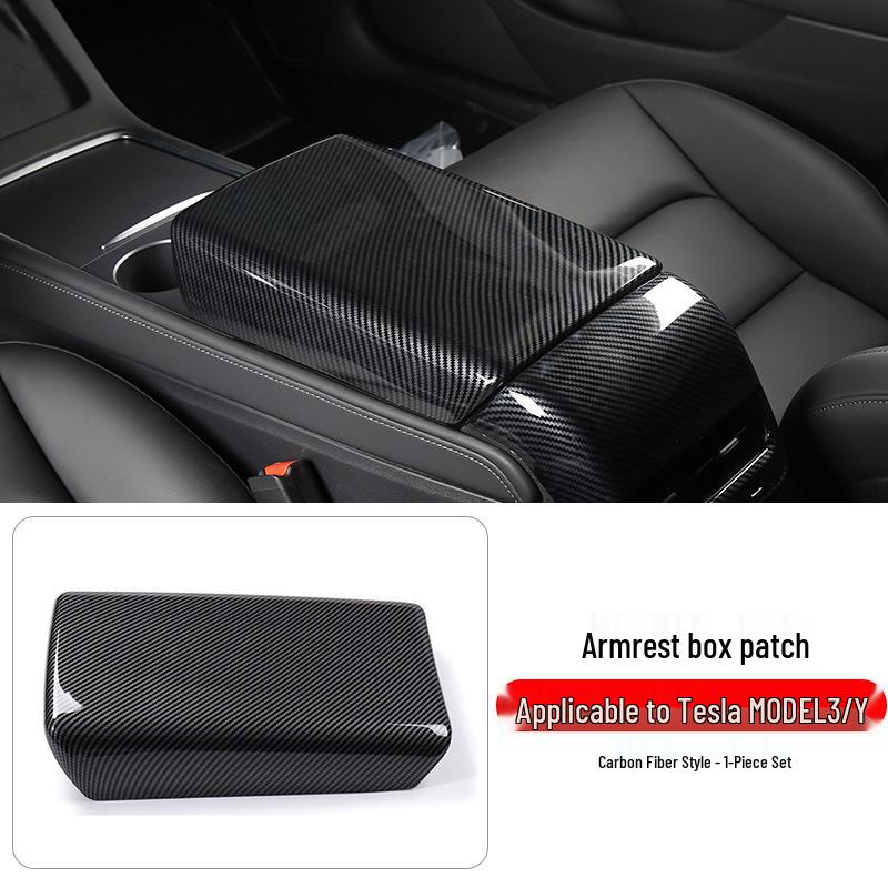 Tesla Model 3/Y Carbon Fiber Interior Console & Steering Wheel Trim