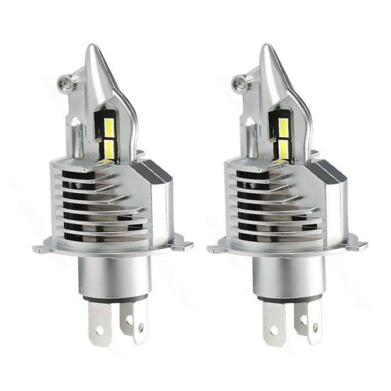 

2Pcs Head Lamp Plug Play Long Lifespan Replacement Motorcycle H4 LED Headlight Bulb for Automobile H4