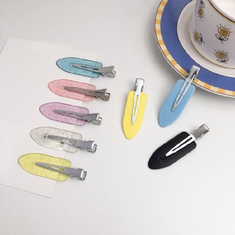 Girls Seamlessly Hair Clip Women Acetate Sheet No Bend Clip Duckbills Clip Hairpins Makeup Hair Styling Tool