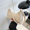 Colorblock Plaid Pattern Bag Handbag, Shoulder Bag Minimalist, Casual Lightweight, Portable