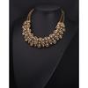 Retro Flower Rhinestone Short Collarbone Necklace Exaggerated Personality Fashion Women'S Accessories