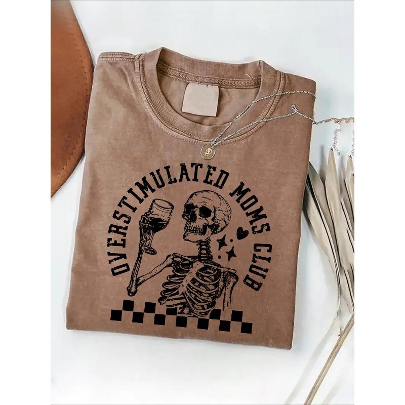 

Washed, Overstimulated Club Printed T-shirt, High-quality Cotton Retro Fashion T-shirt, Men s T-shirt, Summer T-shirt, Sports Home Out and Leisure 5XL дубильна кора