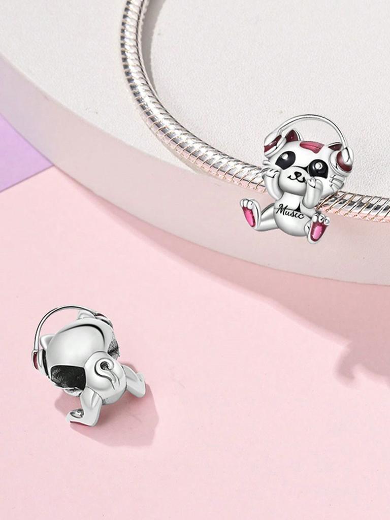 Charms Plata Cute Cat Maneki Neko Beads Charm Copper Plated Fit Charms Copperoriginal Bracelet For Jewelry Making Diy Charm