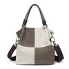 Tote Women's Bag New Canvas Retro Shoulder Bag Simple and Fashionable Versatile Women's Commuter Bag Large-capacity Messenger Bag