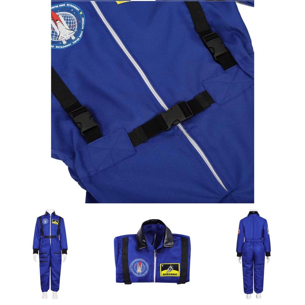 Astronaut Halloween Costume For Kids Polyester Space Suit For Cosplay And Parties
