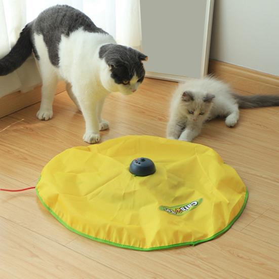 Electric Cat Toy Cat Stick Interactive Hide And Seek Kitten Wand 360 Degree Rotating Mouse Tail Toy Home Pet Supplies