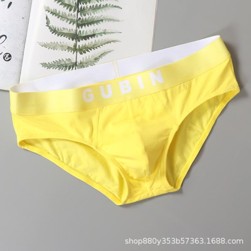 Pánské národní trendy bavlněné kalhotky s nízkým pasem, prodyšné