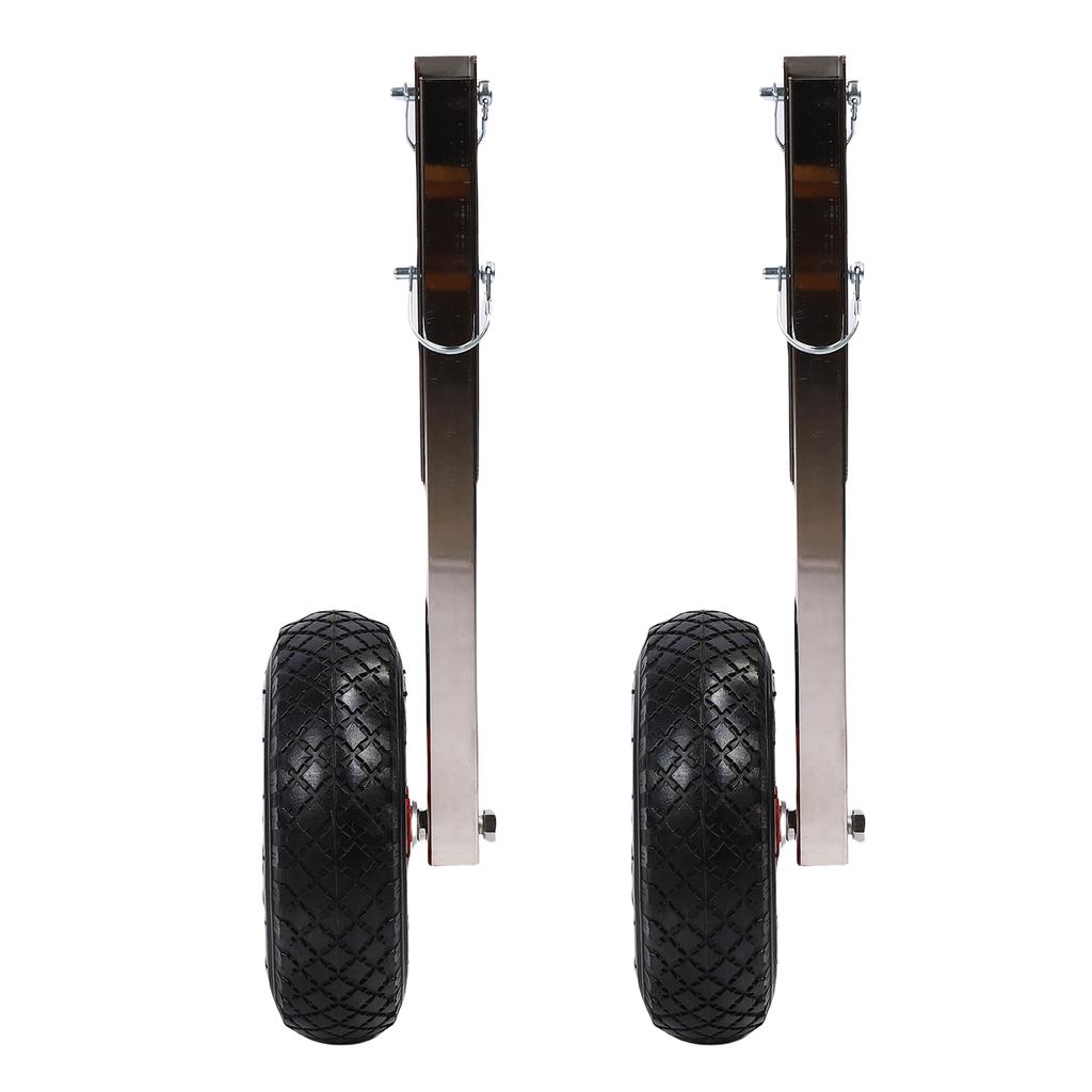 10 Inch Inflatable Boat Launching Wheels 600 LBS Capacity Removable Transom Launching Dolly Wheels Kit with Quick