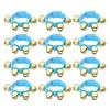 PATIKIL 12-Piece Wrist Bells, Jingle Bells, Uncle Bells, Percussion Instrument, Music Rhythm Band with 4 Golden Bells, for Birthday Parties and