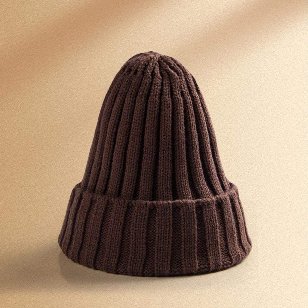 Men's And Women's Winter Warm Straight Strip Flanged Hat, Woolen Hat, Fashionable And Versatile Hat
